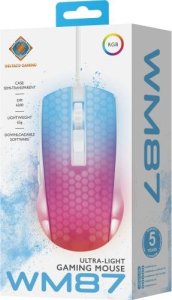 Mysz Deltaco Pusiau permatoma DELTACO GAMING pelė, RGB, itin lengva, balta / GAM-144-W 6