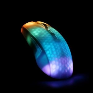 Mysz Deltaco Pusiau permatoma DELTACO GAMING pelė, RGB, itin lengva, balta / GAM-144-W 10