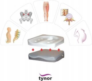 TYNOR Poduszka Ortopedyczna Do Siedzenia Podkładka Biuro 4