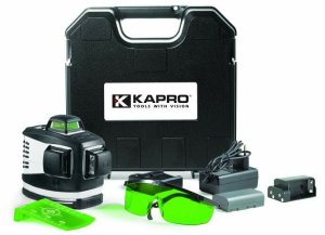 Kapro Kapro 3D lazerinis nivelyras su žaliais spinduliais, IP65, su sieniniu laikikliu 2