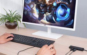 HUB USB Vention Hub USB 3.0 z 4 portami, interfejsem USB-C i USB 3.0 2-w-1 oraz zasilaczem Vention CHTBB 0,15 m 2