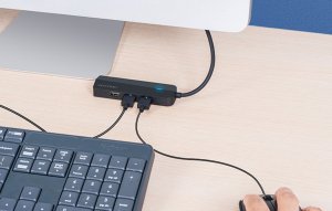 HUB USB Vention Hub USB-C na 3x USB 2.0, RJ45, Micro-B Vention TGOBB 0,15m Czarny 4