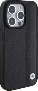 Triton BMW BMHCP15L22RDPK iPhone 15 Pro 6.1" czarny/black hardcase Leather Textured & Stripe 4