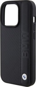 Triton BMW BMHCP15L22RDPK iPhone 15 Pro 6.1" czarny/black hardcase Leather Textured & Stripe 6