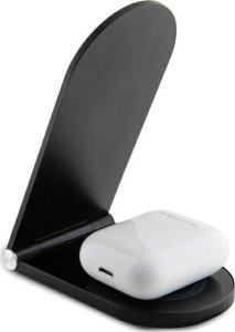 Ładowarka Triton Ferrari składana ład. indukcyjna 2w1 FECBFMALK 15W czarny/black Printed Logo MagSafe 3