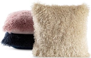 Eurofirany Poszewka welwetowa włochata SANA 45X45 pudrowa 2