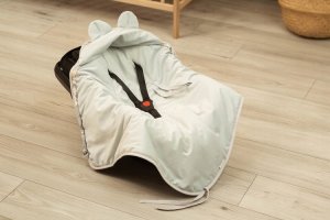 Sensillo OTULACZ DO FOTELIKA VELVET LILIA SZARY 8