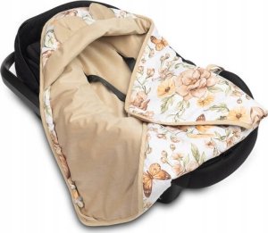 Sensillo OTULACZ DO FOTELIKA VELVET SKWER BEŻOWY 2