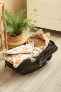 Sensillo OTULACZ DO FOTELIKA VELVET SKWER BEŻOWY 7