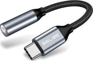 Adapter AV Beline Kabel adapter USB-C/Jack 3,5mm DAC czarny 2