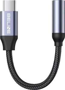 Adapter AV Beline Kabel adapter USB-C/Jack 3,5mm DAC czarny 3