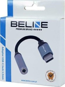 Adapter AV Beline Kabel adapter USB-C/Jack 3,5mm DAC czarny 6