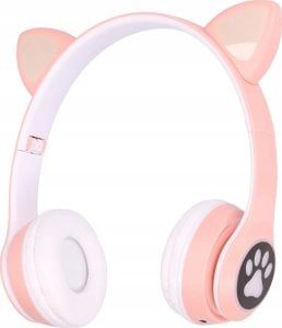 Słuchawki ExtraLink EXTRALINK KIDS CAT EARS WIRELESS HEADPHONES PINK 1