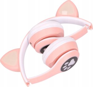 Słuchawki ExtraLink EXTRALINK KIDS CAT EARS WIRELESS HEADPHONES PINK 4