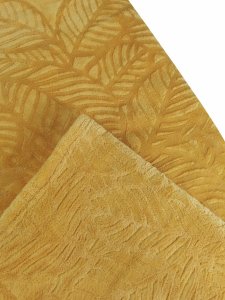 kontrast Miękki gruby koc tłoczony jak narzuta PALOMA 150x200 musztardowy 3