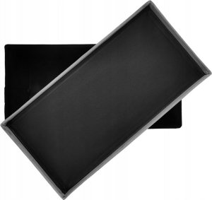 kontrast Pufa tapicerowana ze schowkiem PERFECT DUO 60x30x30 cm szara 7