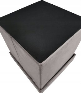 kontrast Pufa kwadratowa tapicerowana ze schowkiem 30x30x30 cm toupe 6