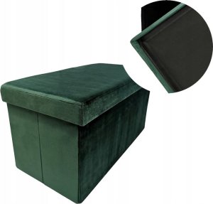 kontrast Pufa tapicerowana ze schowkiem PERFECT DUO 60x30x30cm ciemnozielona 2