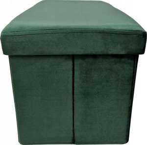 kontrast Pufa tapicerowana ze schowkiem PERFECT DUO 60x30x30cm ciemnozielona 5