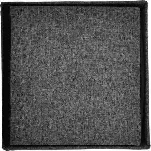 kontrast Pufa kwadratowa tapicerowana ze schowkiem PERFECT 30x30x30 cm płócienny szary 2