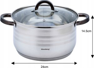 Klausberg Garnki stalowe 12 el. KB-7702 11
