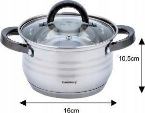 Klausberg Garnki stalowe 12 el. KB-7702 8