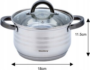 Klausberg Garnki stalowe 12 el. KB-7702 9