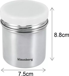 Klausberg POJEMNIK SHAKER DO POSYPYWANIA CUKRU 260ML KLAUSBERG KB-7645 7