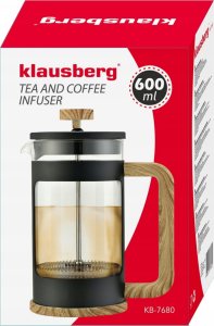 Klausberg ZAPARZACZ DO KAWY/HERBATY 0,60L FRENCH PRESS KLAUSBERG KB-7680 6