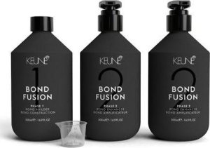 Keune Set Keune: Bond Fusion Phase 1, Hair Treatment Lotion Mask, Bond Repair, 500 ml + Bond Fusion Phase 2, Hair Treatment Lotion Mask, Bond Enhancer, 500 ml + Measuring Cup Unisex 1