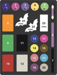 Clementoni Clementoni Zestaw do malowania twarzy Face Art Monster High 18788 p6 6