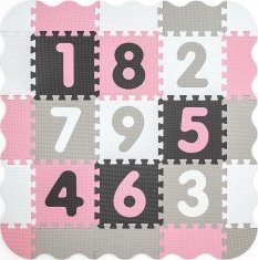 Milly Mally Milly Mally Mata piankowa puzzle Jolly 3x3 Digits - Pink Grey 1