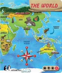 Albi Czytaj z Albikiem ZESTAW ATLAS ŚWIATA NAUKA ANGIELSKIEGO +PIÓRO ENGLISH 6+ Tolki 5