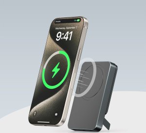 Powerbank 4smarts 4smarts Wireless Powerbank OneStyle 5000mAh MagSafe, schwarz 4