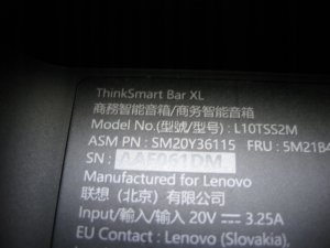 Terminal sieciowy Lenovo LENOVO ThinkSmart Bar XL Mic and Speaker build in + 2 table mic pods for meeting rooms iki 10M coverage 4