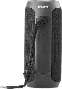 Głośnik Streetz Przenośny głośnik Bluetooth, 2x5W, AUX, micro SD gniazdo, czarny / S250-BLK / 6612033 4