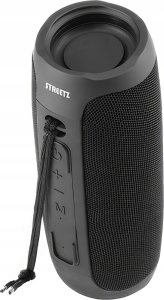 Głośnik Streetz Przenośny głośnik Bluetooth, 2x5W, AUX, micro SD gniazdo, czarny / S250-BLK / 6612033 6