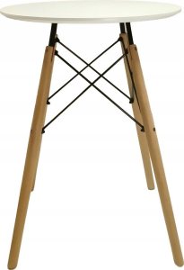 kontrast Stół stolik okrągły skandynawski CARO fi60 biały 2