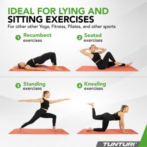 Tunturi Mata do jogi TUNTURI YOGA & FITNESS MAT 8 MM (Kolor: Różowo-złoty) 5