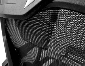 Fotel kontrast Fotel biurowy gamingowy obrotowy ekoskóra dla graczy + podnóżek czarny biały 8