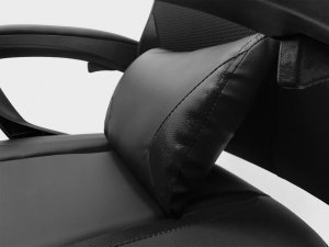 Fotel kontrast Fotel biurowy gamingowy obrotowy dla graczy KG100 + podnóżek czarny 5