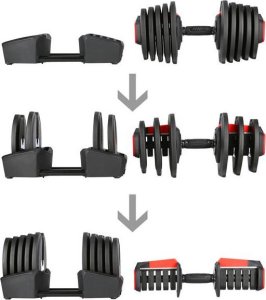 HMS ‎Hantel SGR40 Pro Set żeliwny 1 x 43.5 kg 7