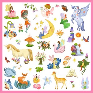 Djeco Naklejki metaliczne Fantazja Djeco 4