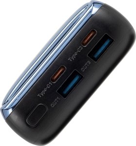 RivaCase POWERBANK DO LAPTOPA, TABLETU, SMARTF. 20.000 MAH USB-C 45W, 2X WE/WY USB-C PD 45W, 2X USB-A QC 3.0 18W, LCD, CZARNY 3