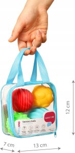 BabyOno 1529 PIŁECZKI SENSORYCZNE ZESTAW 4SZT 6