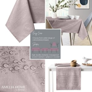 AmeliaHome AmeliaHome Serweta plamoodporna Vesta 60x60 pudrowa 1