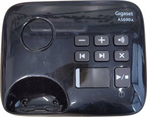 Telefon stacjonarny Gigaset AS690A Telefon analogowy/DECT Nazwa i identyfikacja dzwoniącego Czarny 3