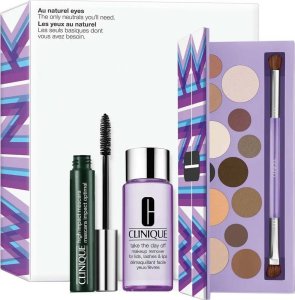 Clinique Clinique Au Naturel Eyes zestaw Limited Edition All About Shadow Palette + High Impact Mascara 7ml + Take The Day Off Makeup Remover 50ml 1