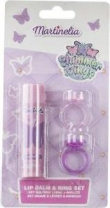 Martinelia Shimmer Wings zestaw balsam do ust + pierścionki 2szt. 1