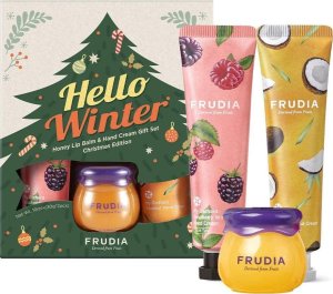 Frudia Frudia Hello Winter zestaw balsam do ust 10ml + krem do rąk 2x30ml 1